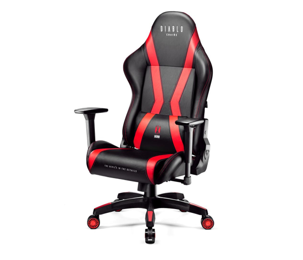 DIABLO Chairs X-Horn 2.0 King Size czarno-czerwony - 1208651 - zdjęcie 5